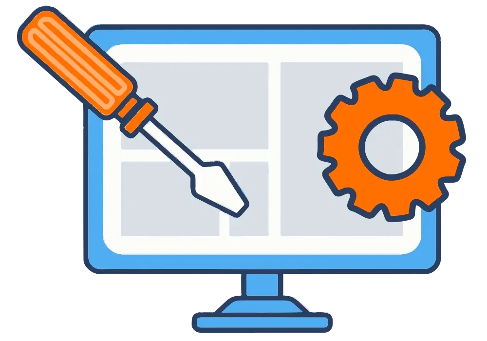 Website Audits, performance & Maintenance Illustration