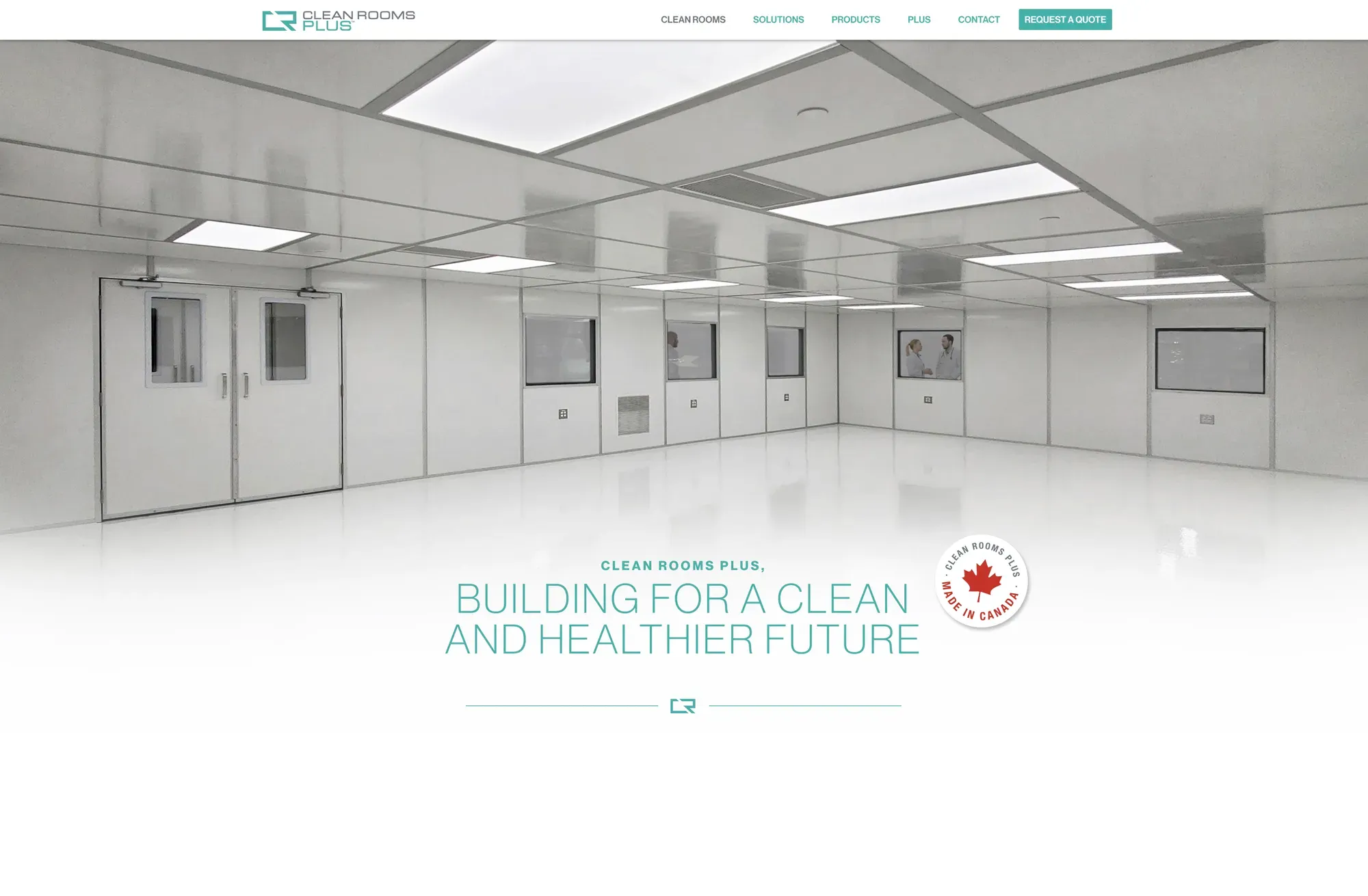 Clean Rooms Plus website